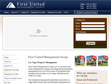 Tablet Screenshot of firstunitedmanagement.com